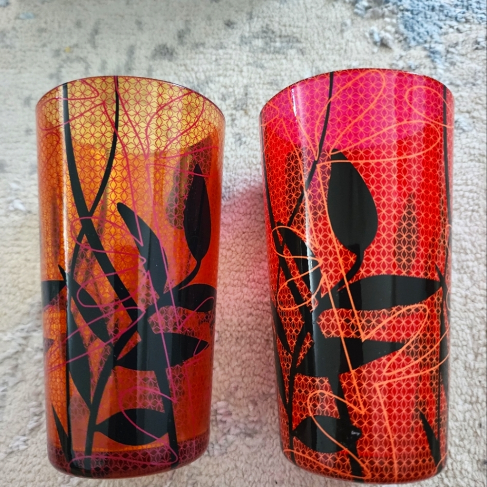 Partylite Retired Tropical Votive Candle Set in Box.